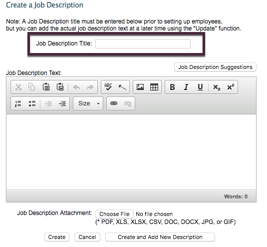 create job descriptions reviewsnap performance management